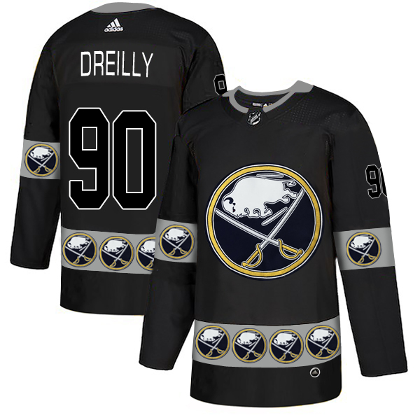 2019 Men Buffalo Sabres #90 Dreilly Black Adidas NHL jerseys->customized nhl jersey->Custom Jersey